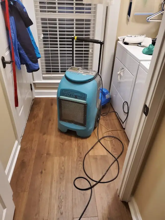 Commercial dehumidifier deployed for Flood Damage Cleanup in Jamul